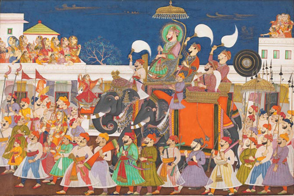 Indian Maharaja Procession